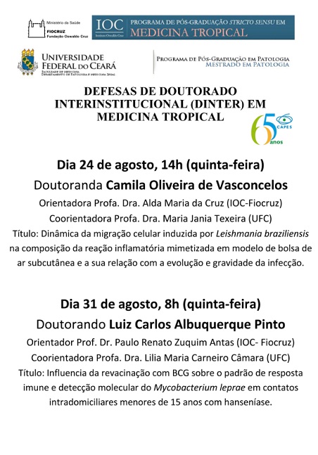 banner defesas Luiz e Camila