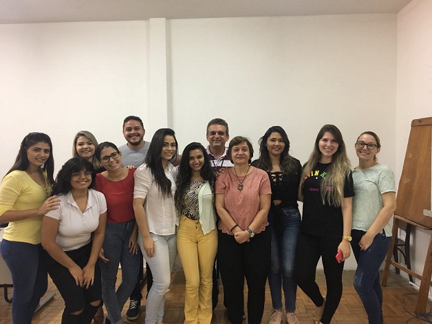 Turma de Parasito no último dia de aula agosto 2018